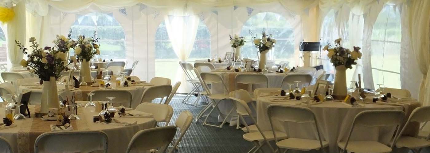 Marquee Tables & Chairs Banner